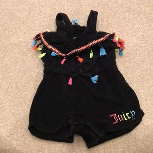 Juicy 12m romper with fringe detail
